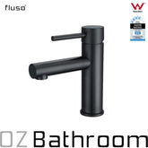 Watermark WELS Round basin Black mixer tap faucet brass bathroom
